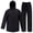 Black, variant on Niruoxn Rain Suits for Men Women Waterproof Heavy Duty Rain Gear Hi-Vis Rain Jacket & Pants for Fishing(Navy,XL)