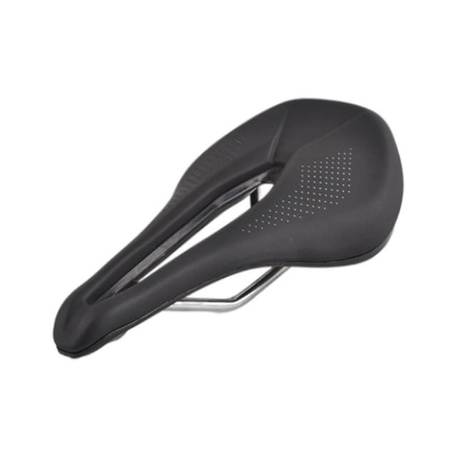 Funda de asiento de bicicleta cómoda y universal de cuero sintético, cojín grueso, accesorios Negro