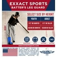 thumbnail image 7 of Exxact Sports Batter's Baseball Leg Guard with Adjustable Straps, Shin Guard Baseball - (Royal Blue, Youth - Left Handed Hitter), 7 of 7