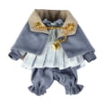 thumbnail image 2 of Ropa para muñecas, disfraz para niños, juguete encantador para muñeca, conjunto de camiseta y pantalones a escala 1/12, accesorio para muñeca bebé, ve gris, 2 of 10