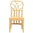 thumbnail image 3 of Baxton Studio Monaco Modern Bohemian Oak Brown Finished Mahogany Wood and Natural Rattan Dining Chair, 3 of 7
