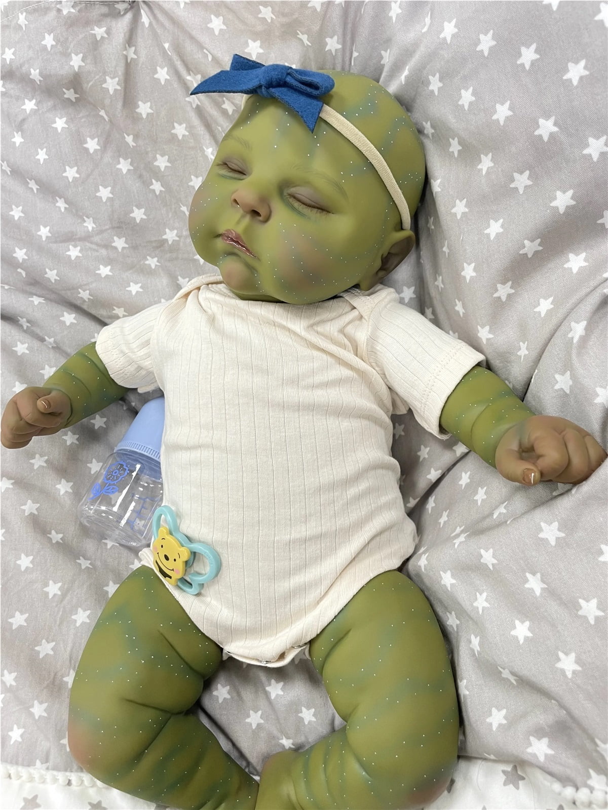 XUYAOYGY 48cm/19icnh New Green Skin Reborn Baby Dolls full body silicone doll baby dolls