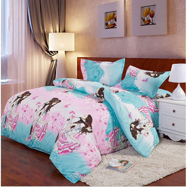 Housse de Couette Toute Taille avec Housse d'Oreiller Couvre-Lit Lit Simple Double Très Grand
