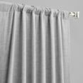 thumbnail image 3 of Millennial Grey Vintage Thermal Cross Linen Weave Blackout Curtain (1 Panel), Millennial Grey, 50W X 96L, 3 of 6