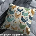 thumbnail image 2 of Castle Fairy Kawaii Rooster Fabric by the Yard 3 Yards,Rustic Animal Sewing Fabric,Cartoon Animal Fabric for Sewing,Super Cozy Abstract Room Decor, 2 of 6