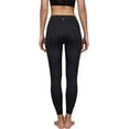 thumbnail image 5 of Yogalicious Lux Women's High Rise, Ankle Length Yoga Pants with Side Pockets (Black, XL), 5 of 6