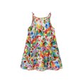thumbnail image 3 of Ahuyic Little Girl Dresses,Summer Casual Dresses for Kids,Children's Summer Cotton And Silk Camisole Dress For Girls On Beach Vacation Floral Dress, 3 of 4