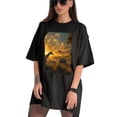 thumbnail image 3 of Plus Size Shirt for Women Black Tops for Women Short Sleeves Shirt for Women Giraffe (2) T Shirt Crewneck Shirt for Women 4XL, 3 of 5
