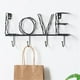 thumbnail image 5 of Gancho de letra de amor, decoración para dormitorio, accesorios, llavero, perchero de pared, perchero para ama de llaves en perchero de pared, 5 of 5