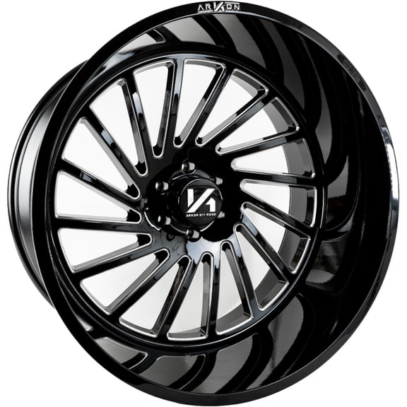 26x14 Black Milled Wheel Arkon Off-Road Caesar (Proper Directional) 6x5.5 -81