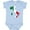 AE-Light Blue, variant on Italian Map Flag Boys or Girls Baby Bodysuit