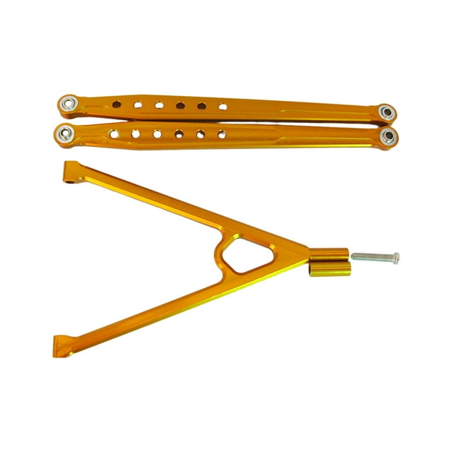 Xingzhi Aluminium Alloy Trigon Support Bar Rear Support Bar For AXIAL SCX10 Easy To Install Support Bar For AXIAL SCX10 Durable yellow 1Set
