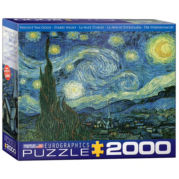 Rompecabezas Van Gogh:Noche Estrellada 2000 Piezas Eurographics VAN GOGH NOCHE ESTRELLADAS