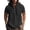 Black, variant on Men's Hooded Short Sleeve Summer Casual T-Shirt Cotton Hemp Cotton Blend Thin Breathable Loose Fit Solid Color with Pocket Gray XL
