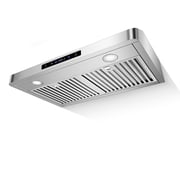 Ounin 30" Under Cabinet Range Hood 1050 CFM Dual Fan Stainless Steel Kitchen Vent with Touch Remote Gesture Control Timer LED Lights Dishwasher Safe Filters