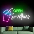 thumbnail image 4 of Handmadetneonsign Open Smoothies Neon Sign, Fruit Food Wall Art Decor, Restaurant Wall Decor 52037, 4 of 5