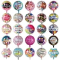 thumbnail image 2 of 10 globos redondos de 18 pulgadas para el día del nacimiento, globos de aire con estampado colorido, decoraciones para fiestas de feliz cumpleaños, suministros para baby shower, juguetes para niños, 2 of 5