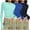 Light Blue, variant on Meichang Womens 3 Pack Long Sleeve Shirts Basic Crop Tops Casual Boat Neck Slim Fit Y2K Blouses Going Out Workout Tops White M