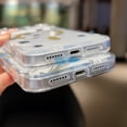 thumbnail image 3 of Case for iPhone 15, Ultra-Slim Floral Clear Phone Case Compatible with MagSafe, TPU+PC Shockproof Drop Protective Anti-Yellow Anti-Scratch Anti-Fingerprint Case for Women Ladies, E, 3 of 10