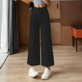 thumbnail image 2 of Women's Casual Straight Leg Pants Comfortable Everyday Wear Versatile Stretch Trousers Soft Breathable Fabric For All Seasons, 2 of 5