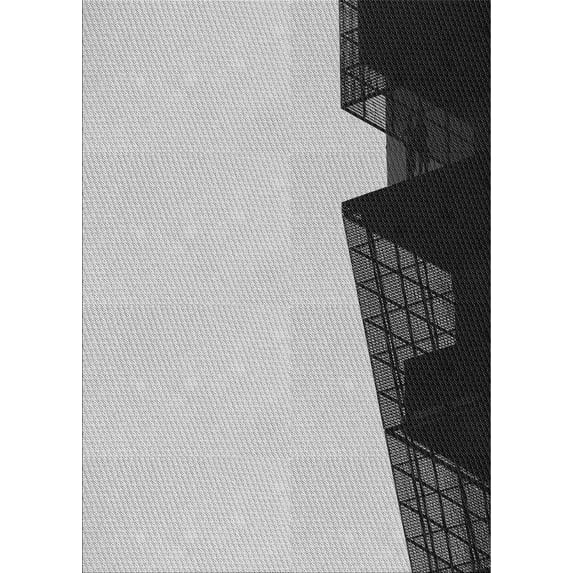 Ahgly Company Indoor Rectangle Patterned Platinum Gray Novelty Area Rugs, Swatch Sample