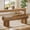 Rustic Brown, variant on Finmind 63" Extra Long Dining Bench, Farmhouse Wooden End of Bed Bench for Bedroom, Shoe Seat Entryway Bench for Hallway, Living Room, Brown & Black
