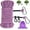 Purple, variant on Dog Tie Out Cable for Camping 50ft, Dog Runner for Yard Hold up to 350lbs, Portable Dog Camping Essentials for Outside