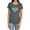 Charcoal, variant on Superman Checkerboard Women's T Shirt, Royal, Small