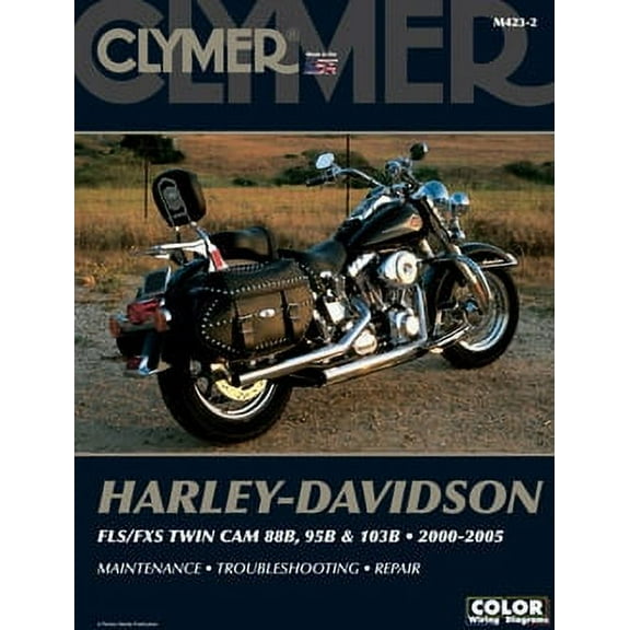 Clymer Repair/Service Manual '00-05 Harley FLS/FXS Twin Cam 88B/103B (M423-2)
