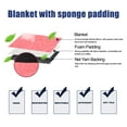 thumbnail image 4 of Universal Front Car Seat Cover Kit Cloth Fabric Seat Protector Pad Fit for Car Truck Red, 4 of 6