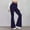 Dark Blue, variant on Boot Cut Yoga Pants for Women High Waist Dressy Casual Pants Flare Leggings 33" Workout Wide Leg Pant Drawstring Pants Women Purple M