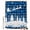 Blue, Black, White, variant on Blue Checkered Elk Christmas Shower Curtains for Bathroom, Xmas Tree Snowflake Winter Waterproof Fabric Shower Curtain, Decorative Bathroom Curtain for Bathtub, 72"x72", No Hooks Included