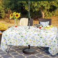 thumbnail image 3 of Waterproof Outdoor Tablecloth with Umbrella Hole for Rectangle Table 60x84inch Daisies Patio Table Cloth with Zipper, 3 of 6