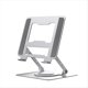 thumbnail image 3 of Soporte para Computadora PortáTil Soporte Ajustable para Tableta Soporte Giratorio de AleacióN de Aluminio Soporte Plegable PortáTil Soporte de Enfriamiento Soporte Plateado, 3 of 5