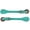 Teal, variant on Showman Youth Glitter Leather Spur Straps (Teal)