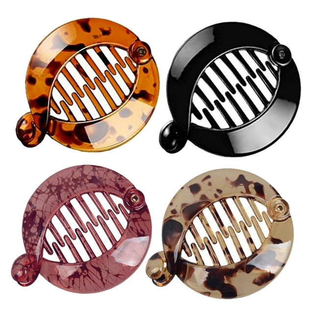Clips redondos pequeños jinwen Accesorios para peinados Peine doble 4 colores Forma de A