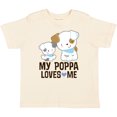 thumbnail image 3 of Inktastic My Poppa Loves Me Grandson Boys Toddler T-Shirt, 3 of 5