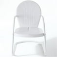 thumbnail image 6 of Home Square Griffith 3 Piece Modern Metal Patio Chair Set in White, 6 of 7