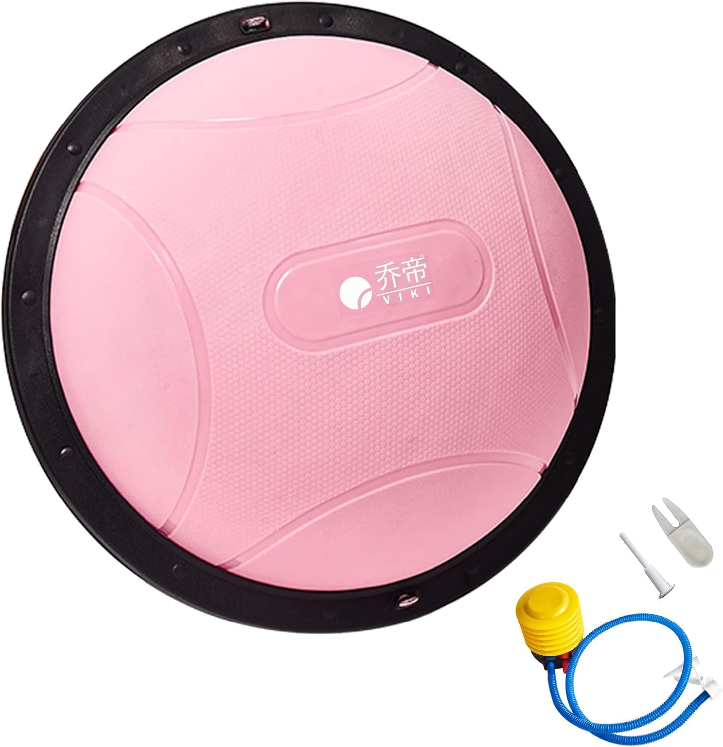 Semi-yoga ball, fitness stability ball, core stability training for home fitness, anti-slip equipment for training, sports equipment, setting fitness goals, weight loss and muscle building.