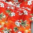 thumbnail image 5 of Stamzod Girls Summer Outfits Fashion Tropical Printing Girls Hawaiian Shirt with Pocket Casual Loose Short Sleeve Vacation Beach Button Down Shirt Orange 10 Years, 5 of 7