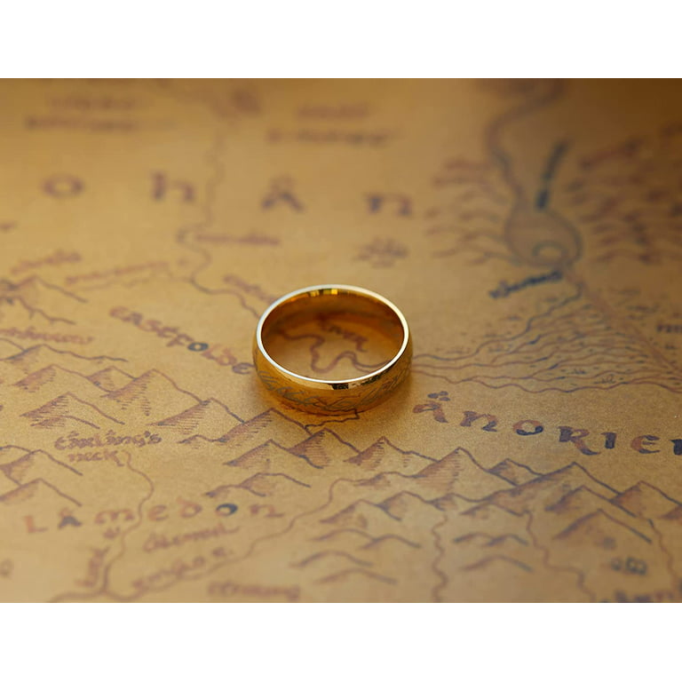 One Ring Crystal Hand Blown Elvish Glasses LOTR Gift 