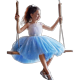 thumbnail image 1 of Star Sequin verano niños niñas princesa vestido de fiesta para 3-10 años sin mangas Hada niños ropa Casual cumpleaños boda vestido 4T (etiqueta 110) Gao Jinjia LED, 1 of 2