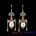 thumbnail image 5 of K-KED White Jade Donut Earrings Women 925 Silver Natural Luxury Accessories Jewelry, 5 of 5