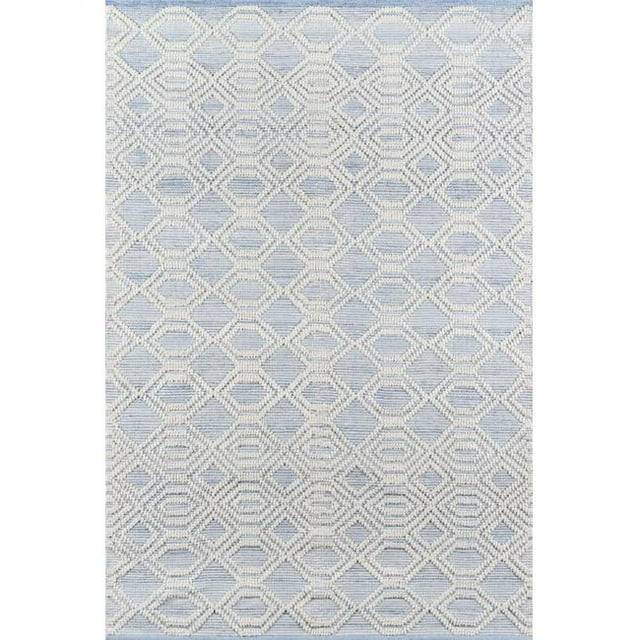 Momeni HERMOHRM-1LBL2380 2 ft. 3 in. x 8 ft. Hermo-1 Hand Tufted Runner Rug - Light Blue