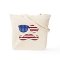 thumbnail image 2 of CafePress - Patriotic Funny Face Tote Bag - Unisex Canvas Tote Bag, Beige, 1-Piece, 2 of 9