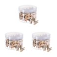 thumbnail image 4 of Cateissary Pinzas de duraderas para decoración de de fiesta, sin agujeros, fáciles de hacer, pinzas de natural de 3,5 cm (50 por lata) Type1 NO1, 4 of 6