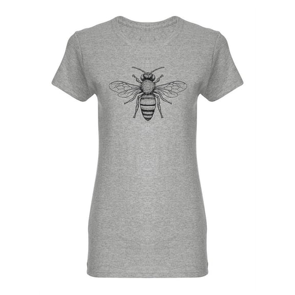 Honey Bee Graphic Shaped T-Shirt Women -Image by Shutterstock, Female Medium
