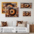 thumbnail image 4 of Designart Abstract framed wall art decor, Abstract framed wall art Print, Captivating Abstract Forms I , Orange Modern black framed wall art, 32x24 inches black frame, 4 of 5