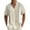 AB02-Beige, variant on Lumtrix Mens Casual Summer Cotton Button Down Short Sleeve Shirts Cuban Camp Guayabera Beach Tops Dark Gray L
