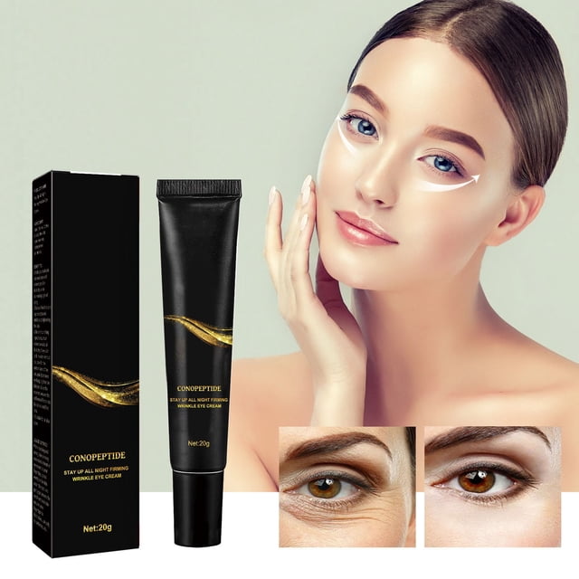 Pisexur Belleza Maquillaje Crema reafirmante instantánea para ojos, crema para bolsas de ojos, crema reafirmante instantánea para ojos, crema peptídica para ojos, crema reapara mujeres y hombres